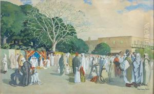 Scene De Marche Au Maroc
