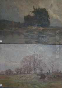 Beauvais Et Paysage A L'etang by Etienne De Martenne