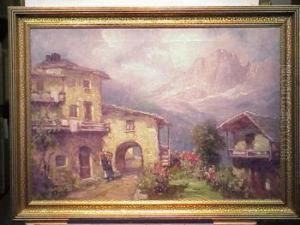 Alpine View by Gaetano de Martini