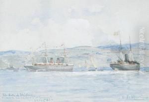 The Duke Of Edinburgh On Board The Ss Serviaat Greenock 23 Aug 81