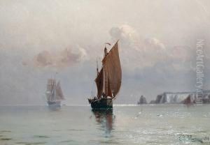 Fishing Boats Returning To Harbour by Eduardo de Martino
