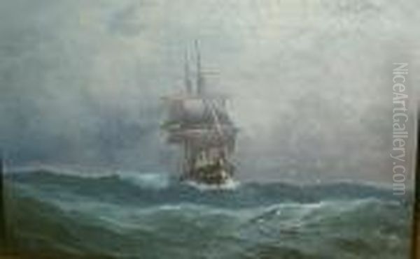 Ship In Stormy Waters - view 1