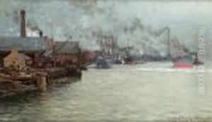 'the Launching Of The Chilean Cruiser "esmeralda" On The Tyne, 6th June 1883