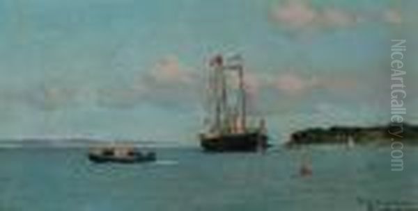 H.m. Yacht Victoria And Albert (ii) Dressed Overall At Cowes - view 1