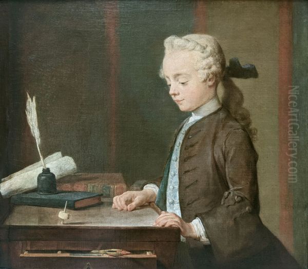 Boy with a Spinning Top (Auguste Gabriel Godefroy) - view 1