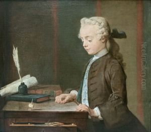 Boy with a Spinning Top (Auguste Gabriel Godefroy)