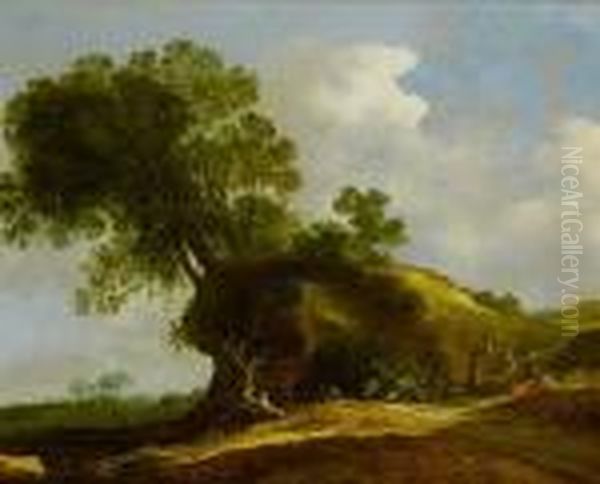 Travellers Resting On A Country Path - view 1
