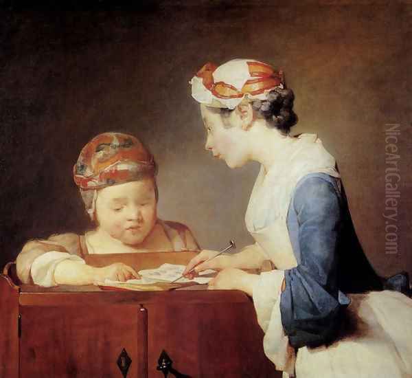 The Young Schoolmistress c. 1736 - view 1
