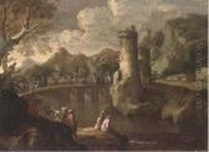 A Mountainous Landsape by Francois de Nome (Monsu, Desiderio)