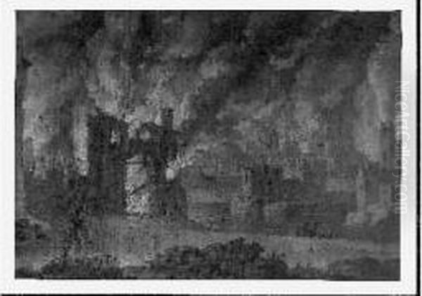 L'incendie De La Ville De Troie - view 1