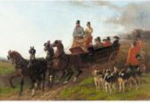 L'attelage Au Trot by Henri D'Annecy (Comte De) Montpezat