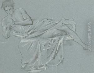 'reclining Draped Male Nude'.