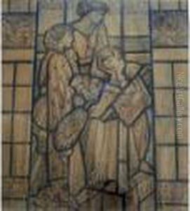 Stained Glass Window Design: The Ballad Of Sir Patrick Spence by William De Morgan