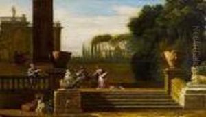 Musizierende Gesellschaft by Isaac de Moucheron