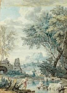 Paysage Arcadien Avec Bergers Et Troupeaux Paysage Arcadien Avec Bergers Et Troupeaux