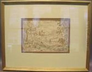 Rest On The Flight To Egypt by Isaac de Moucheron