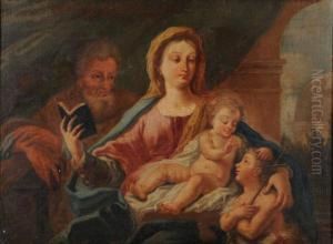 Sacra Famiglia Con San Giovannino by Francesco Solimena