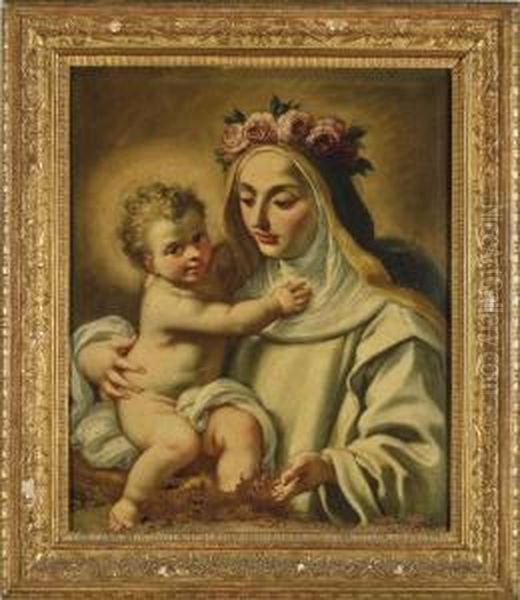 Santa Rosa Da Lima Con Il Bambino Gesu - view 1