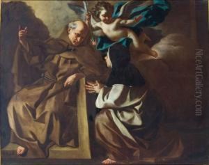 La Confessione Di Teresa D'avila A San Pietro D'alcantara by Francesco Solimena