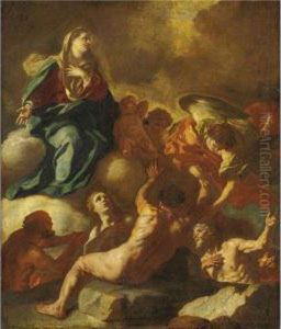 La Vergine E Le Anime Del Purgatorio by Francesco Solimena