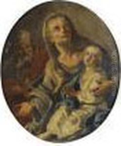 Sainte Anne Et La Vierge by Francesco Solimena