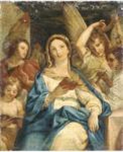 The Madonna With Angels - view 1