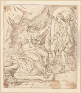La Mort De Cleopatre by Francesco Solimena