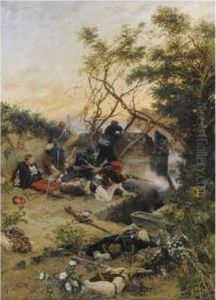 Essuyant Le Feu by Alphonse Marie de Neuville
