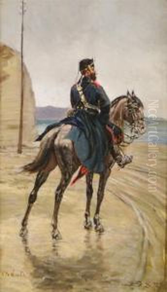 Soldier On Horseback - view 1