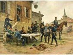 Scene De La Guerre De 1870 by Alphonse Marie de Neuville