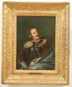 Ritratto Di Ufficiale Con Mantello E Decorazioni by Alphonse Marie de Neuville