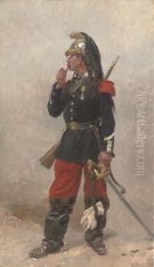 French Dragoon by Alphonse Marie de Neuville