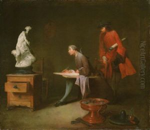 The Drawing Lesson by Jean-Baptiste-Simeon Chardin