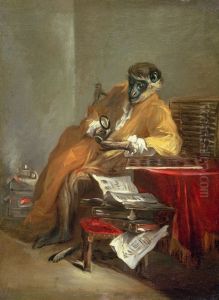 The Monkey Antiquarian by Jean-Baptiste-Simeon Chardin