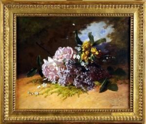 [nature Morte Aux Roses Et Auxlilas]