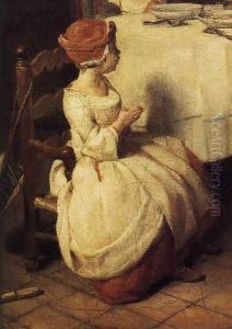 The Prayer before Meal (detail) before 1740 by Jean-Baptiste-Simeon Chardin