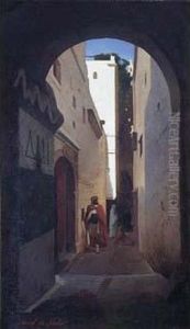 " Dans La Casbah D'alger ". by David Emil Joseph de Noter