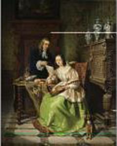 The Music Lesson by David Emil Joseph de Noter