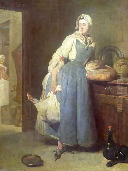 The Kitchen Maid with Provisions, 1739 by Jean-Baptiste-Simeon Chardin