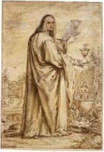 St. John The Evangelist by Crispijn I De Passe