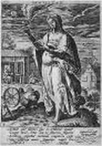 The Virtues (holl.419-425) by Crispijn I De Passe