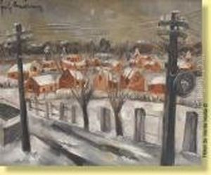 Paysage Rural Enneige by Jef De Pauw