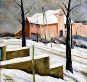 Rue Enneigee by Jef De Pauw