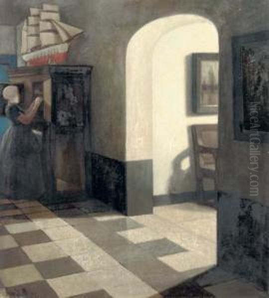 Girl In Interior - view 1