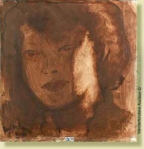 Portrait De Femme by Rene De Pauw