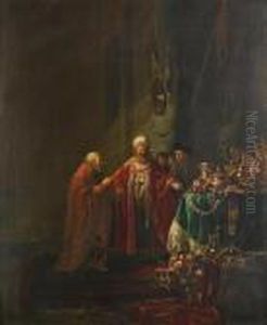 Croesus Showing His Riches To Solon