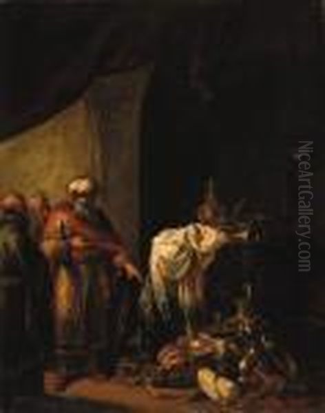 Croesus Showing His Riches To Solon - view 1
