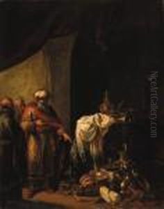 Croesus Showing His Riches To Solon
