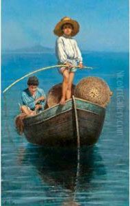 A Young Italian Fisher by Edmond Jean de Pury