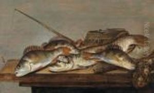 Natura Morta Con Pesci by Pieter de Putter
